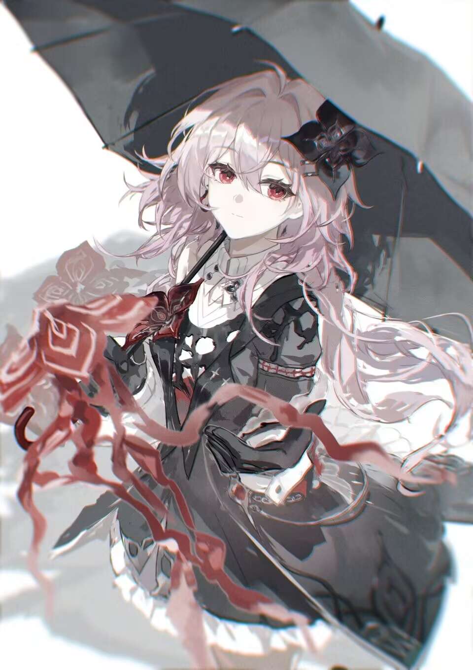 雨伞~黑衣~三月~